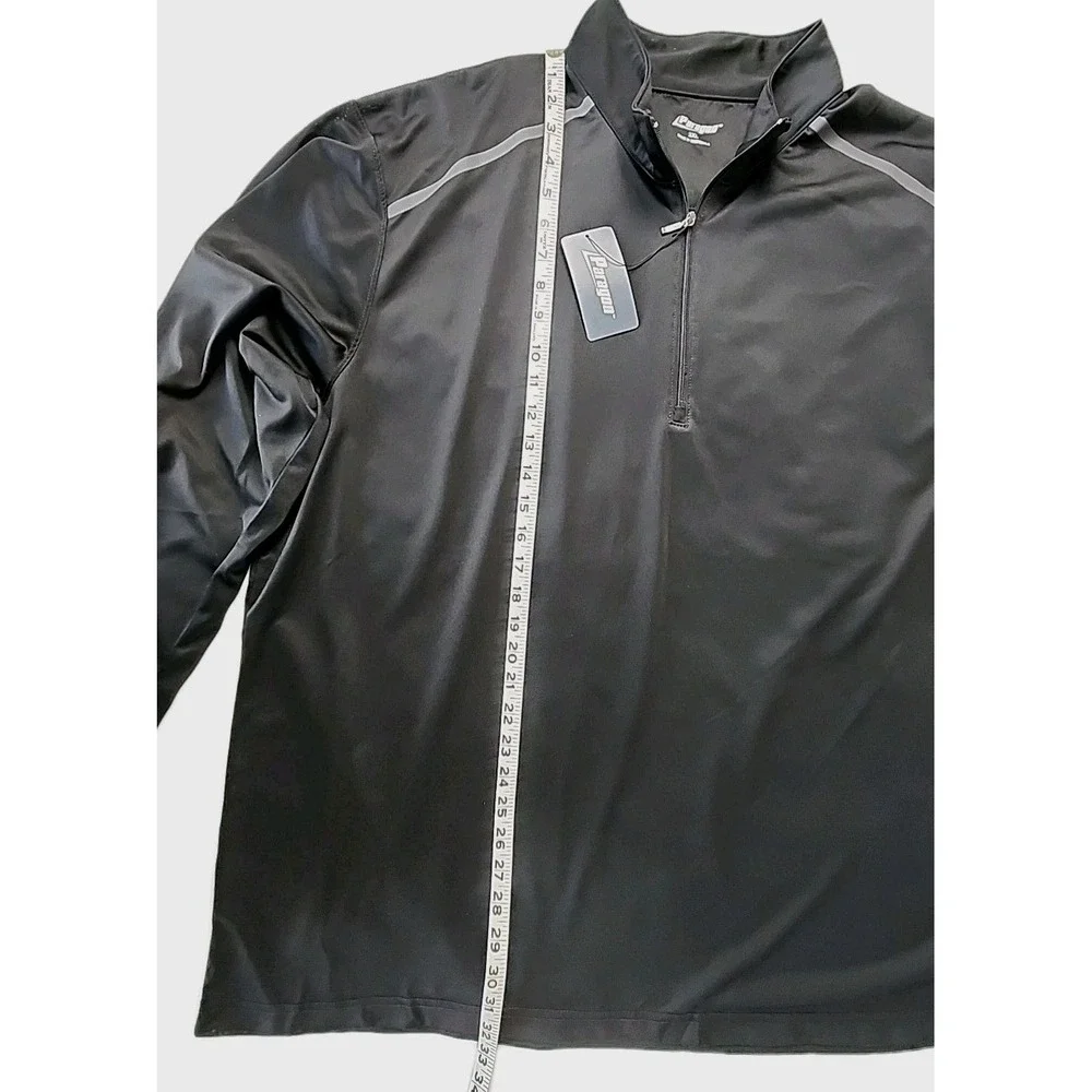 New Paragon Performance 1/4-Zip‎ Golf Pullover Men's 3XL Black Moisture-Wick NWT